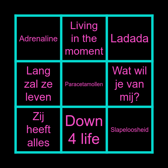 Benthe's Birthday Bingo! Bingo Card