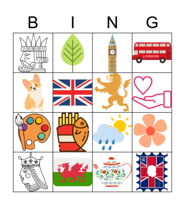 Coronation Bingo Card