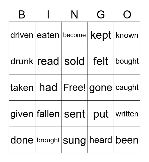 EASTER Bingo Card