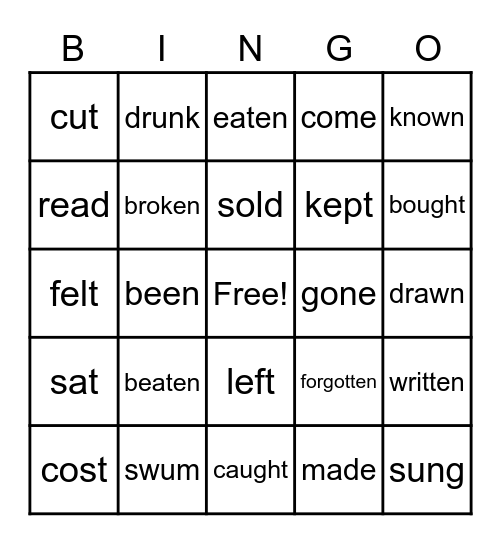 EASTER Bingo Card