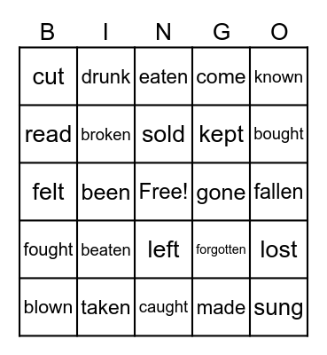 EASTER Bingo Card