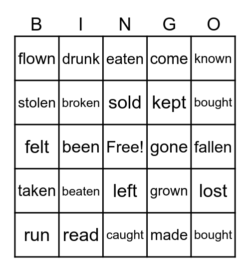 EASTER Bingo Card