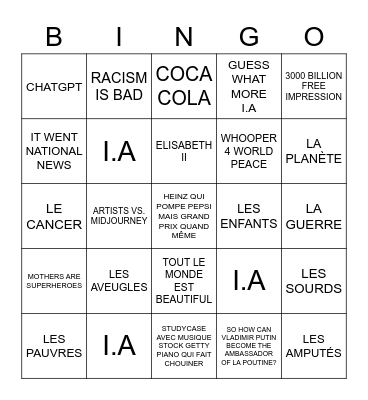 CANNES LIONS 2023 Bingo Card