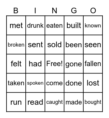 EASTER Bingo Card