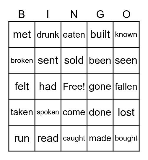 EASTER Bingo Card