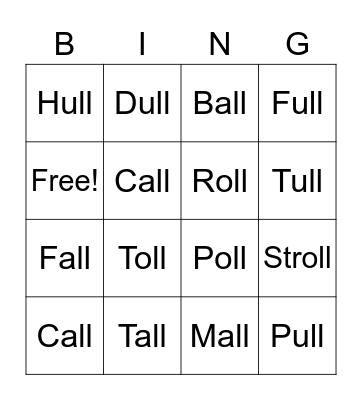Untitled ingo Bingo Card