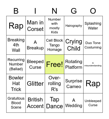 Schmicago Schmibingo Card