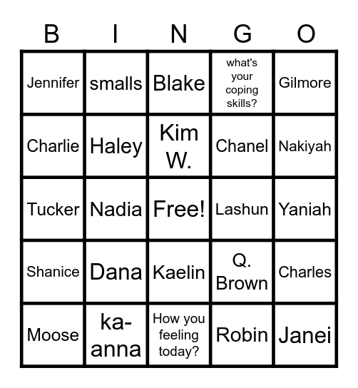 2 South Bingo Card