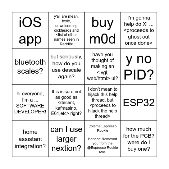 Bingiuino Bingo Card