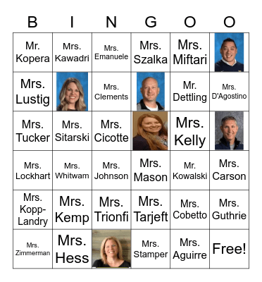 AMS BINGO Card