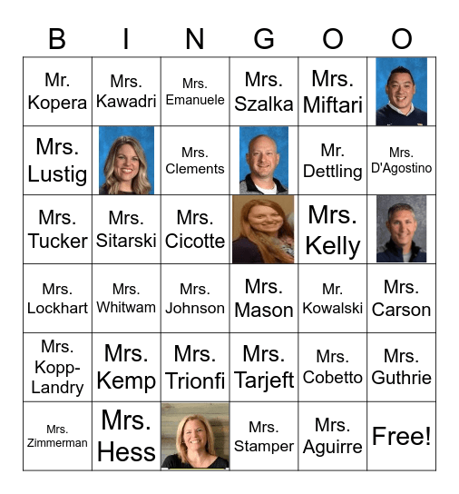 AMS BINGO Card