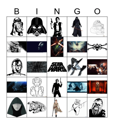 Star Wars - May the 4th Be With You Bingo Card