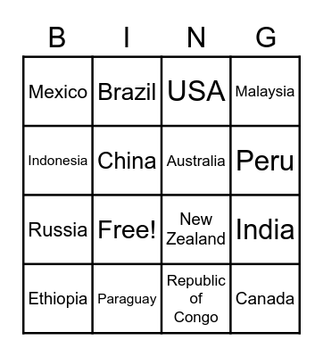 Indigenous Issues Bing Bingo Card