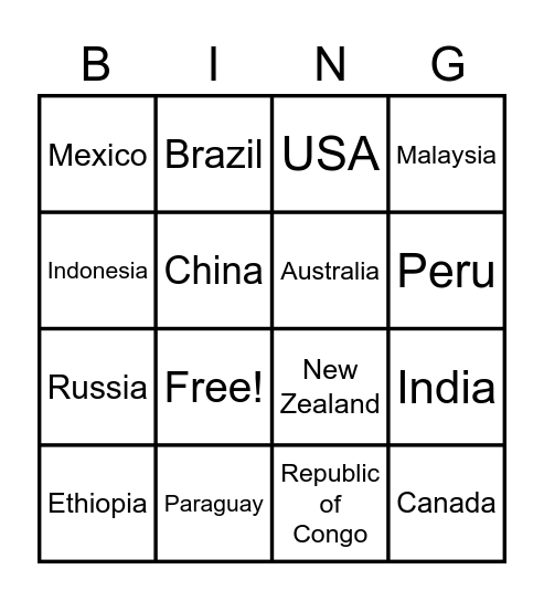 Indigenous Issues Bing Bingo Card