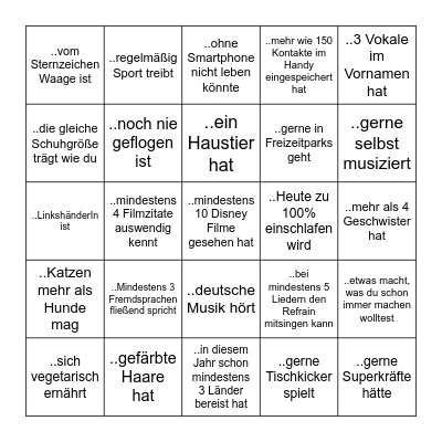 Nachtwache 2023 Bingo Card