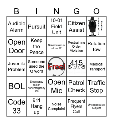 Dispatcher Bingo Card