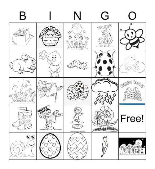 Happy Easter! Bingo Card