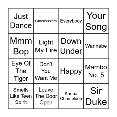 Speedy Intros Bingo Card