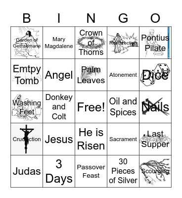 Easter Bingo Card