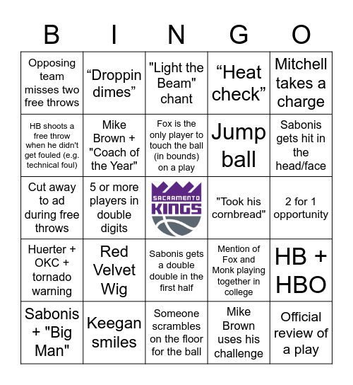 Beam Team Bingo Card