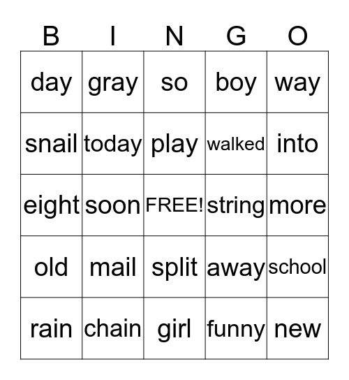 Bingo Card