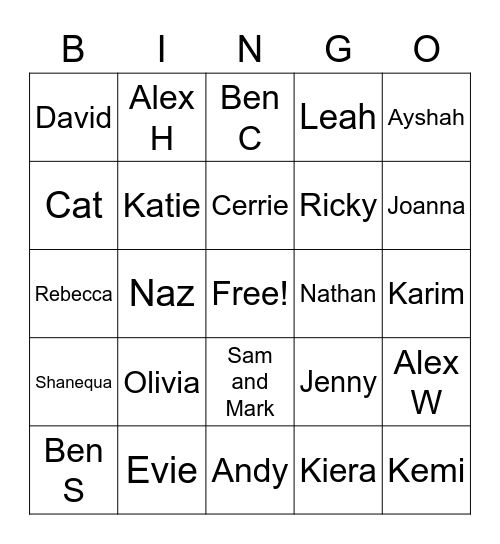 01Mon740 - Ayshah Bingo Card