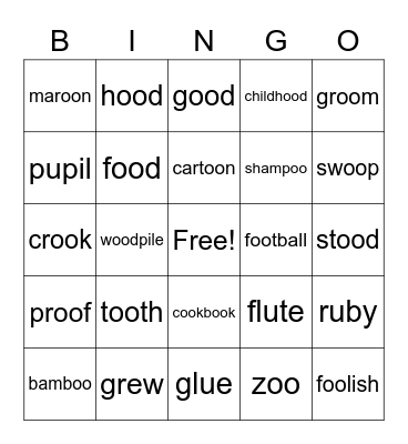 8-8 Bingo Card