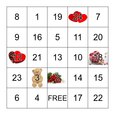 Valentine’s Day Bingo Card