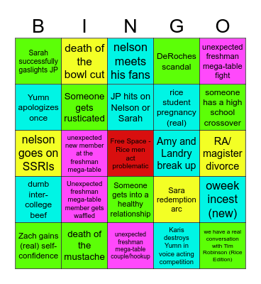 Double click to add text Bingo Card
