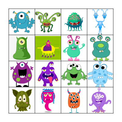 Body Part Bingo Card