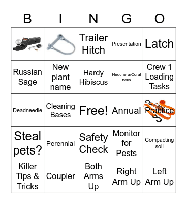 HSG Orientation Day 4! Bingo Card