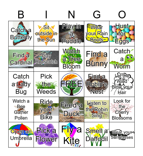 8. SPRING Bingo Card