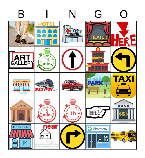 UBICACIÓN DE LUGARES Bingo Card