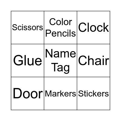 De klas Bingo Card