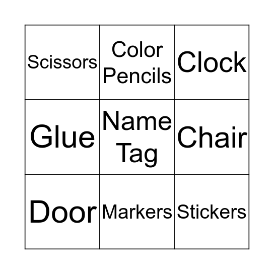 De klas Bingo Card