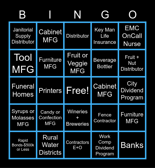 EMC BINGO! Bingo Card