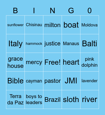 JMI STAFF BINGO Card