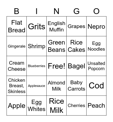 LOW PHOSPHORUS BINGO Card