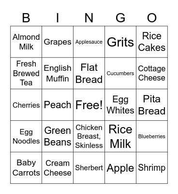 LOW PHOSPHORUS BINGO Card