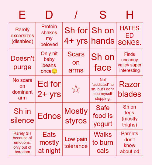 JOHNNY Bingo Card