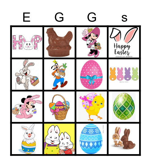 Spring Holiday Bingo Card