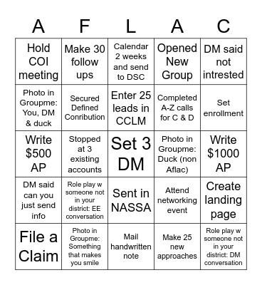 Relentless Bing Bingo Card