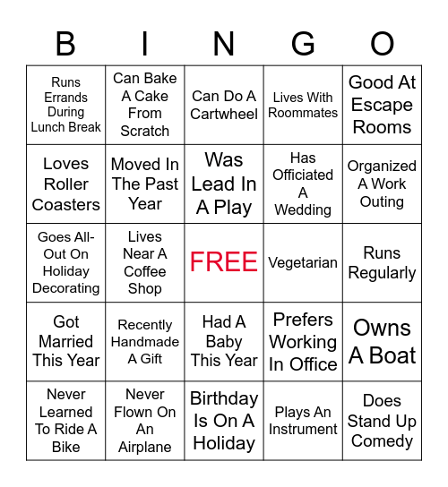 McKibbon Leadership BINGO Card