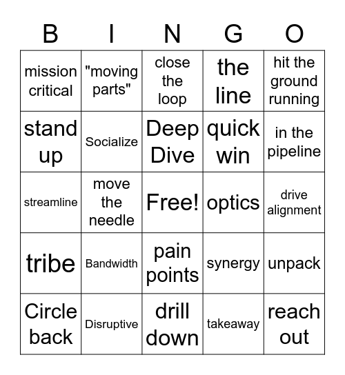 EY bingo! Bingo Card