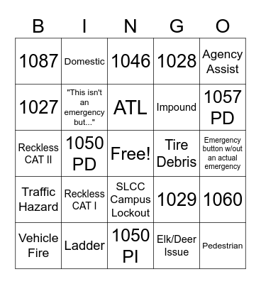 SLCOMM B-I-N-G-O Bingo Card