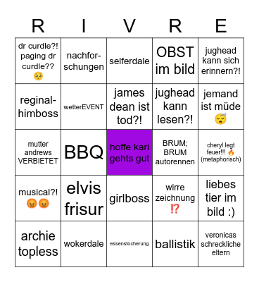 riviera-dale Bingo Card