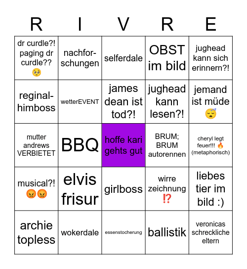 riviera-dale Bingo Card