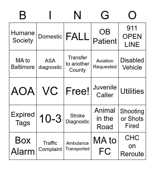 TCW 2023 Bingo Card