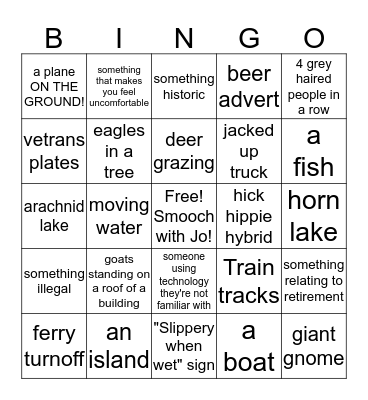 ISLAND BINGO TIME MAHN Bingo Card