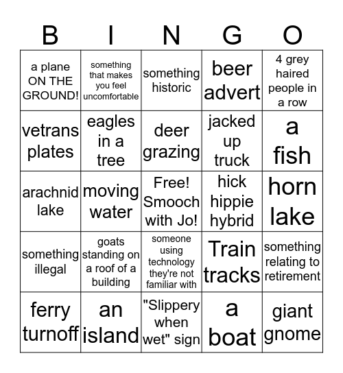 ISLAND BINGO TIME MAHN Bingo Card